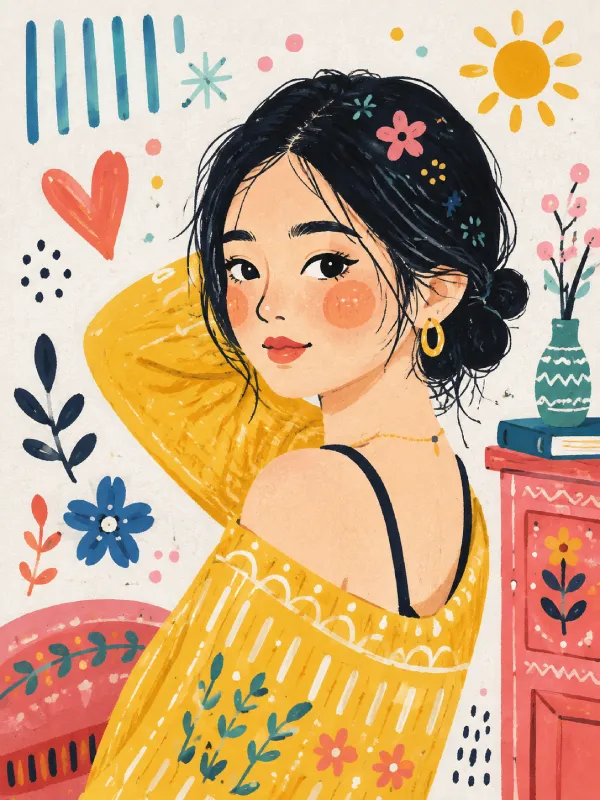 Colorful illustration used as a style showcase placeholder