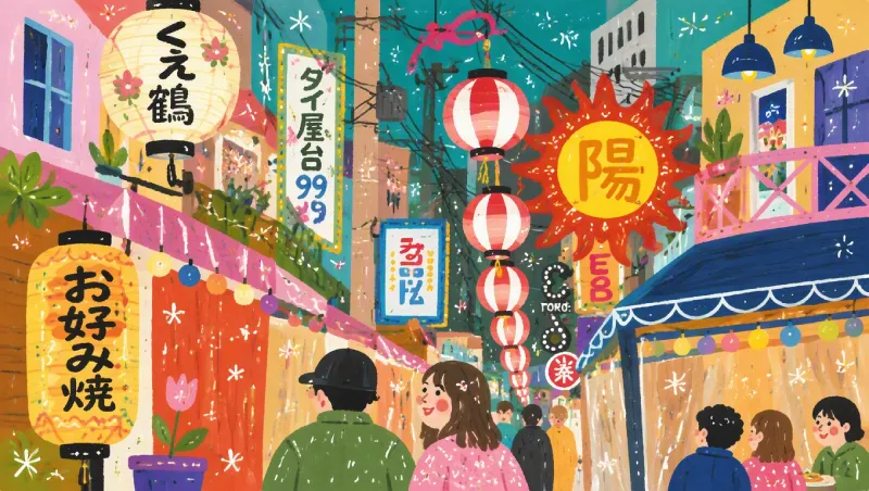 Colorful decorative illustration used as a style placeholder